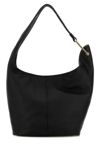 Michael Kors Black Leather Sonny Shoulder Bag