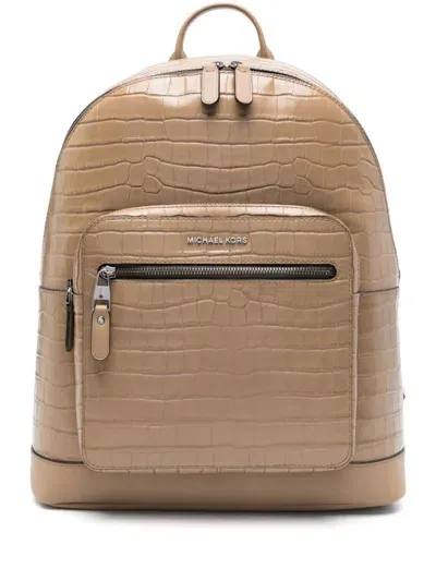 Michael Kors Computer Hudson Backpack In Husk