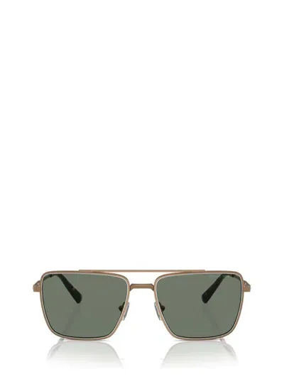 Michael Kors Eyewear Blue Ridge Square Frame Sunglasses In Gold