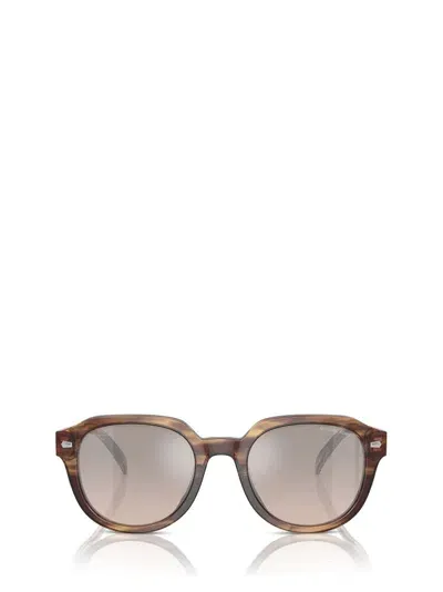 Michael Kors Eyewear Eger Round Frame Sunglasses In Multi