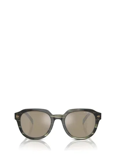 Michael Kors Eyewear Eger Round Frame Sunglasses In Multi