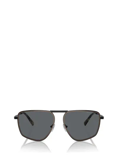 Michael Kors Eyewear Silverton Pilot Frame Sunglasses In Black