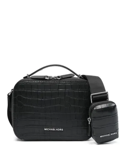 Michael Kors Hudson Messenger Bag In Black