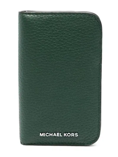 Michael Kors Hudson Snap Cc Wallet Accessories In Green