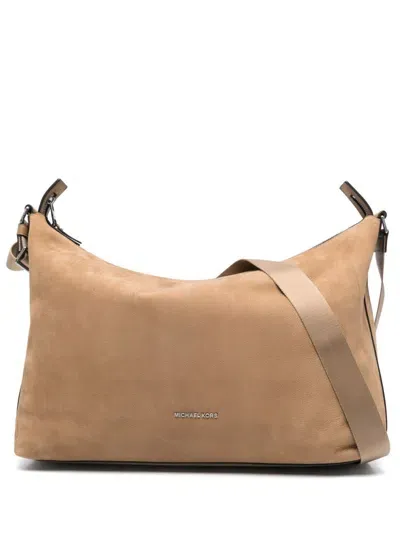 Michael Kors Hudson Soft Hobo In Grey