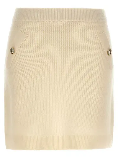 Michael Kors Knitted Skirt Skirts White