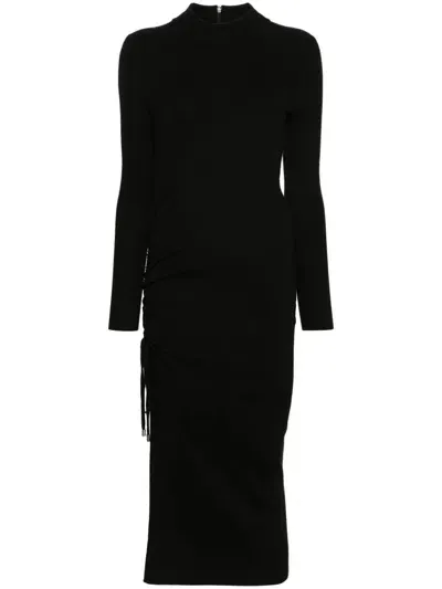 Michael Kors Long Sleeve Dress In Black  