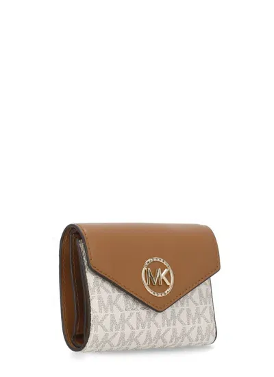 Michael Kors Michael  Wallets Ivory In Beige