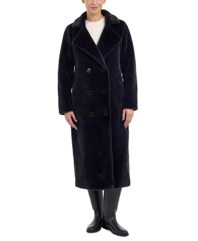 Michael Kors Oversizeddb Fx Furcoat In Admiral