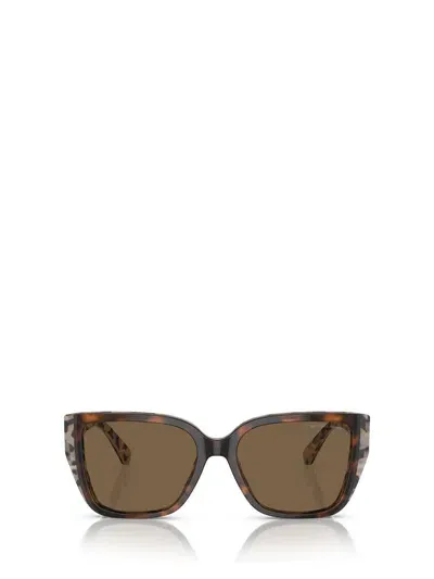 Michael Kors Sunglasses In Bi Layer Dark / Cream Tortoise