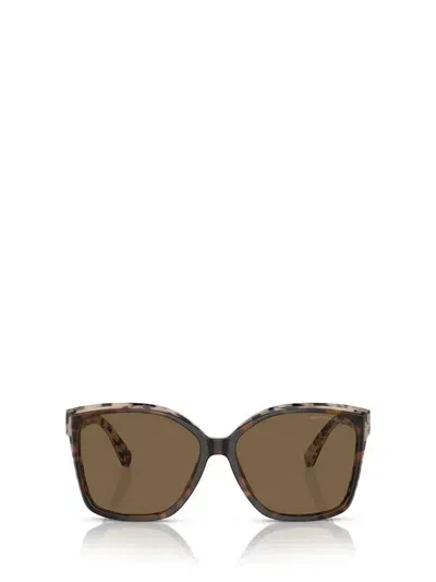 Michael Kors Sunglasses In Dark Tortoise / Cream Tortoise