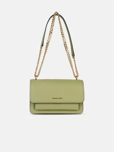 Michael Michael Kors 'claire' Green Leather Crossbody Bag