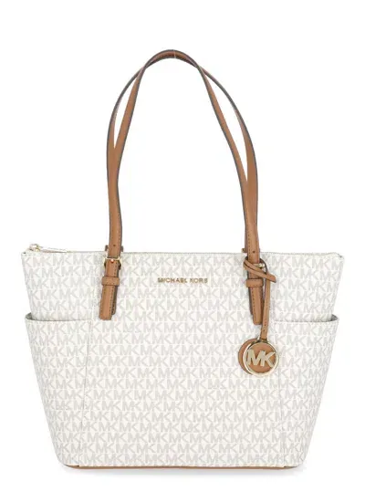 Michael Michael Kors Jet Set Bag In White