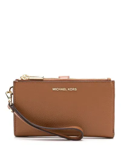 Michael Michael Kors Jet Set Bi-fold Wallet In Brown