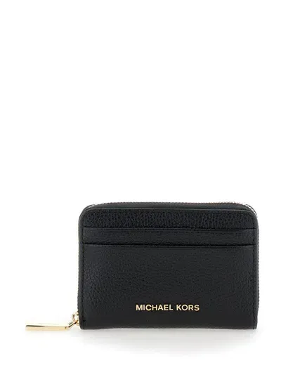 Michael Michael Kors Jet Set Small Zip In 黑色