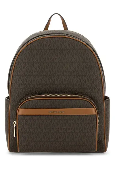 Michael Michael Kors Logo-lettering Backpack In Brown