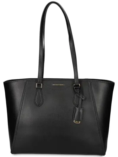 Michael Michael Kors Logo-lettering Tote Bag In Black