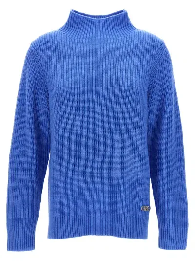 Michael Michael Kors Logo Sweater In Blue