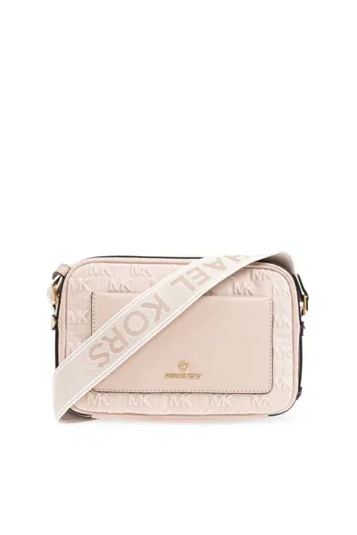 Michael Michael Kors Maeve Logo Plaque Shoulder Bag In Pink