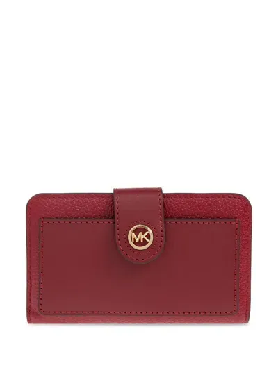 Michael Michael Kors Medium Mercer Wallet In 红色