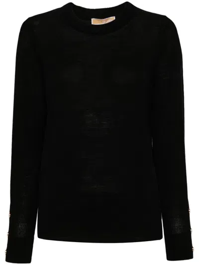 Michael Michael Kors Merino Sweater In Black