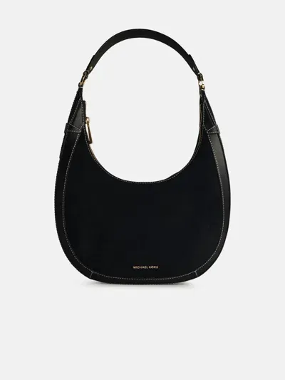 Michael Michael Kors 'preston' Black Leather Shoulder Bag