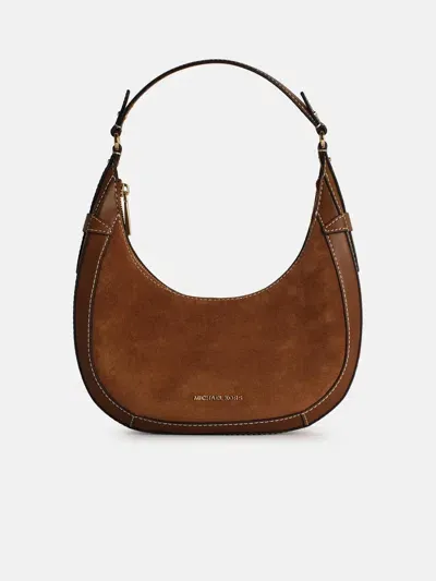 Michael Michael Kors 'preston' Brown Leather Shoulder Bag