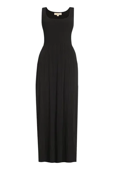 Michael Michael Kors Sleeveless Knit Maxi Dress In Black