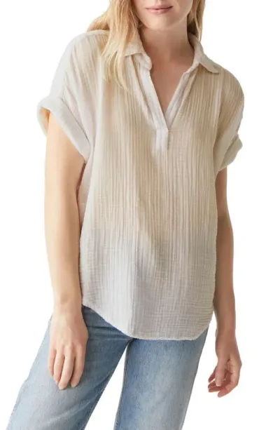 Michael Stars Gigi Popover Top In White