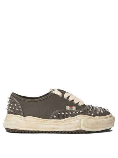 Miharayasuhiro Maison Mihara Yasuhiro "baker" Studded Sneakers In Gray