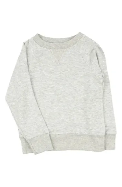 Miki Miette Kids' Iggy French Terry Sweatshirt In Moon Grey