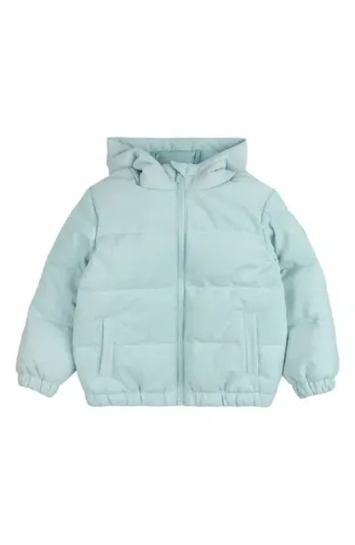 Miles The Label Girls' Packable Jacket - Little Kid In Light Blue