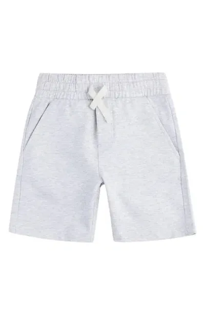 Miles The Label Kids' French Terry Shorts In Light Heather Grey