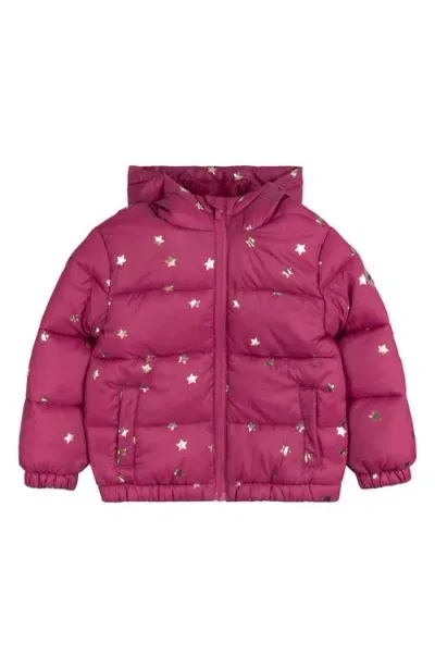 Miles The Label Girls' Packable Jacket - Little Kid In Dark Pink