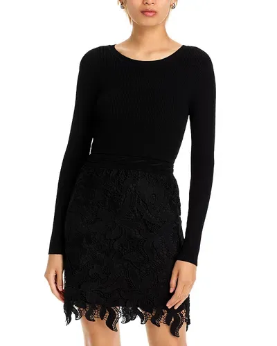 Milly Katie Lace Dress In Black