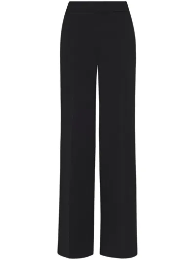 Milly Natia Crepe Trousers In Black