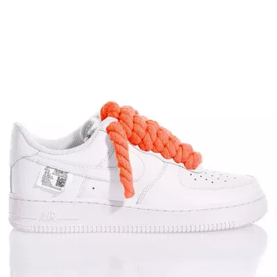 Mimanera Nike Air Force 1 Boom Laces Orange In White