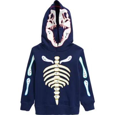 Mini Boden Kids' Halloween Hoodie In College Navy