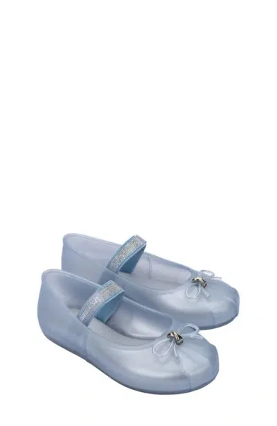 Mini Melissa Kids'  Sophie Mary Jane Ballet Flat In Pearly Blue