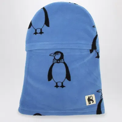 Mini Rodini Blue Balaclava With Penguins