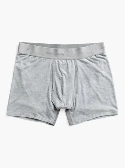 Ministry Of Supply Composite Merino Boxer Brief In Light Grey Heather - Grey