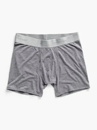 Ministry Of Supply Composite Merino Boxer Brief In Medium Grey Heather - Grey