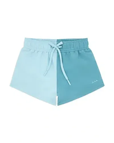 Minnow Boys' Color Blocked Regular Fit Boardie Swim Trunks - Baby, Little Kid, Big Kid In Pacific Blue