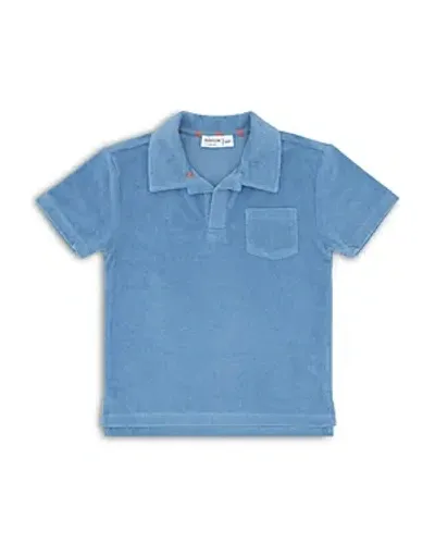 Minnow Boys' Surfside French Terry Polo Shirt - Little Kid, Big Kid In Surf Blue