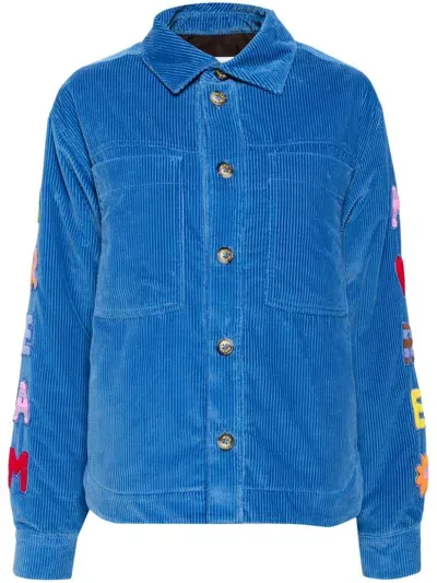 Mira Mikati Dream More Corduroy Jacket In Blue