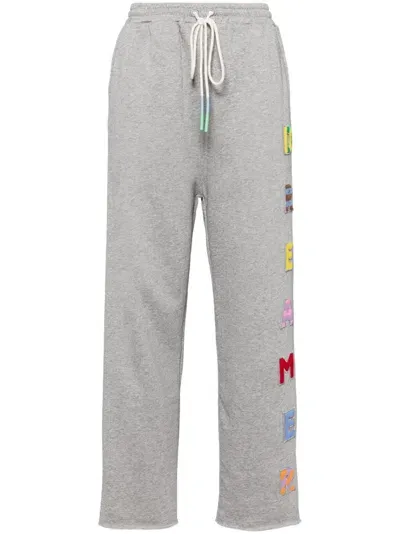 Mira Mikati Patchwork-jogginghose Aus Bio-baumwolle In Grau