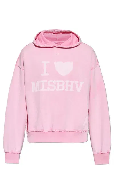 Misbhv I Love  Hoodie In Pink