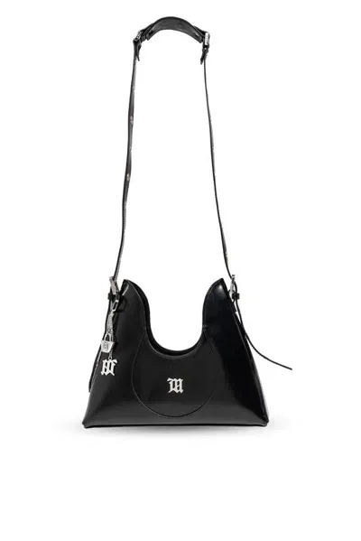 Misbhv Ophelia Logo Plaque Shoulder Bag In Black