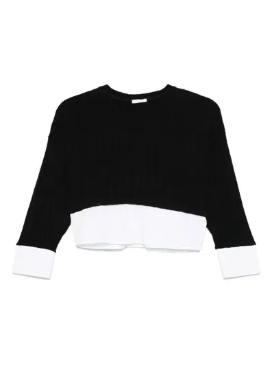 Miss Grant Kids' Layered Sweater In Black