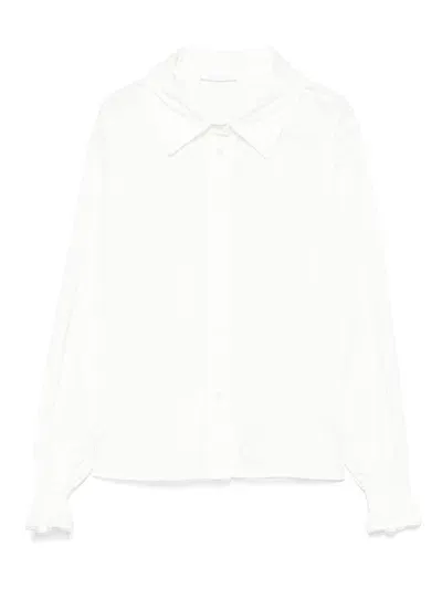 Miss Grant Kids' Ruffled Shirt In White